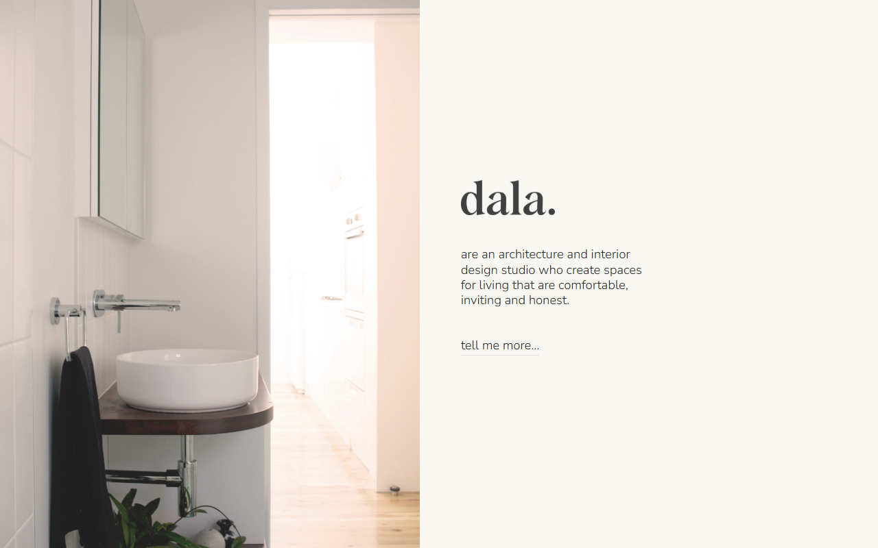 Dala homepage