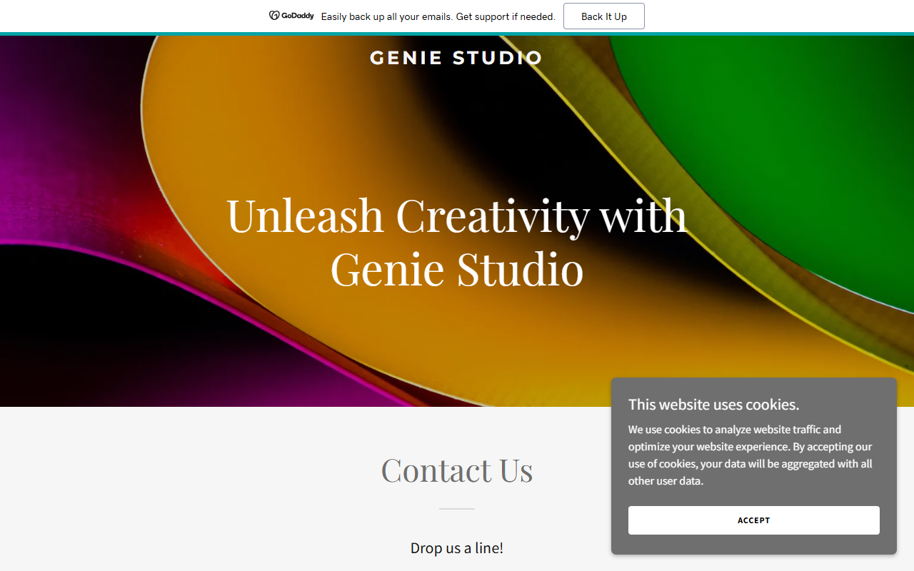 Geniestudio homepage